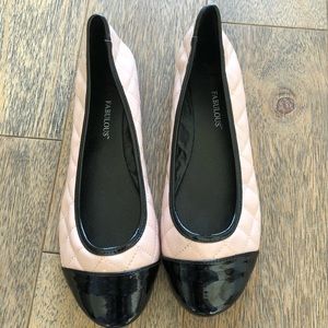 🤩Pink&Black Ballet Flats 6.5 New